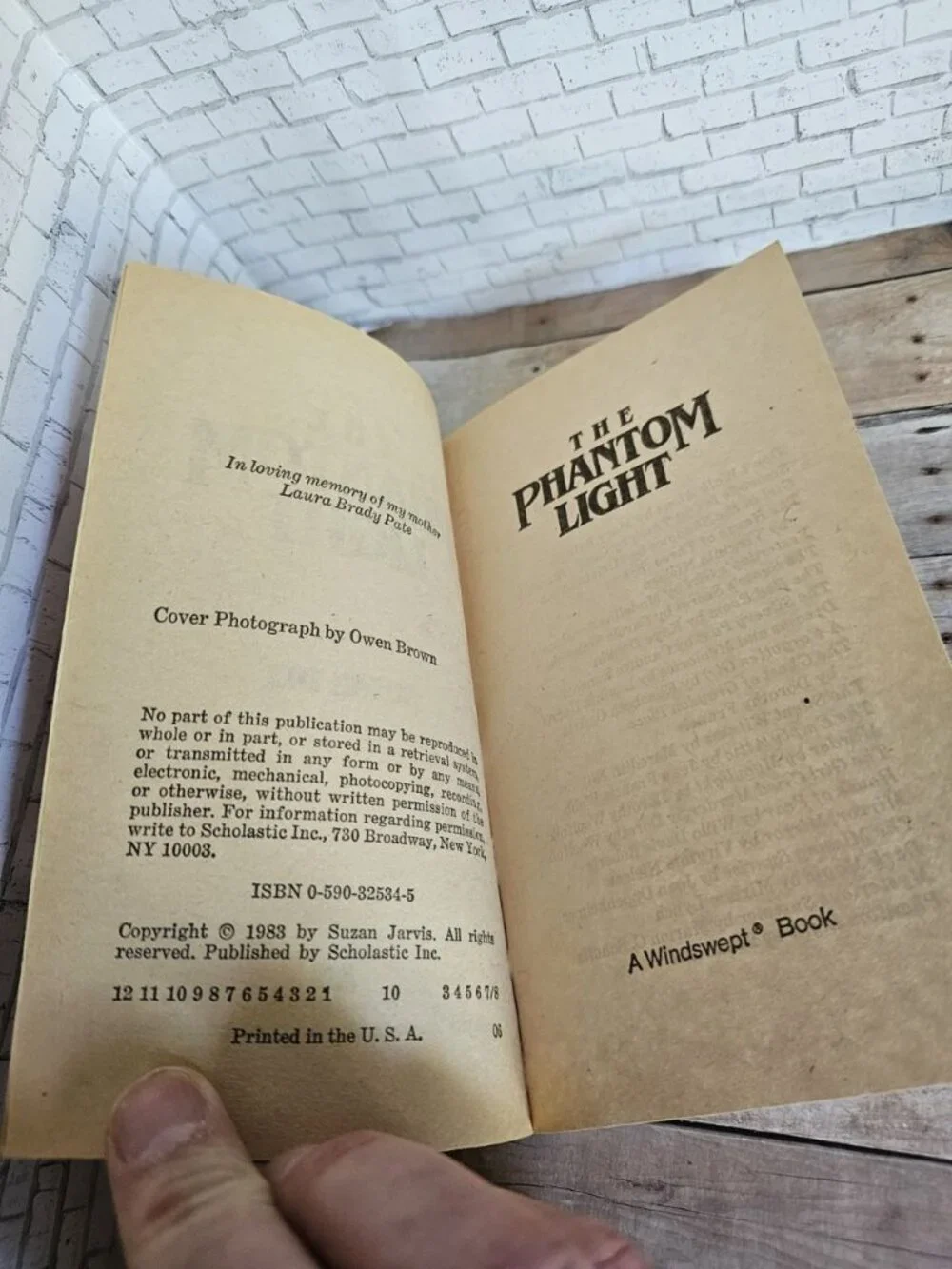 The Phantom Light Suzan Dix 1983 Windswept Vintage YA Mystery Paperback